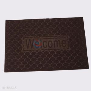 Brown Semicircle Pattern Carpet Floor Mat