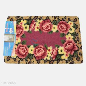 Low Price Rose Print Entrance Doormats Floor Mat