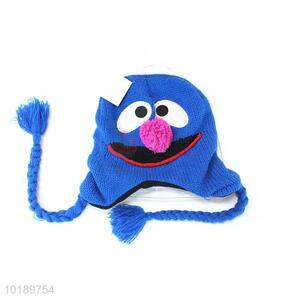 Custom Animal Shape Plush Hat With Rope For Children