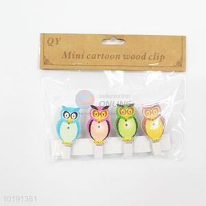 Cartoon owl photo clip/paper clip/wood clip