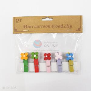 Cartoon mini flower photo clip/paper clip/wood clip