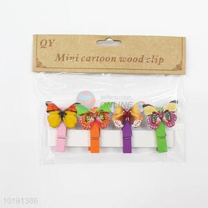 Decorative butterfly photo clip/paper clip/wood clip