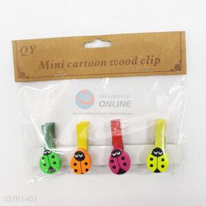 Hot sale ladybird shaped photo clip/wood clip