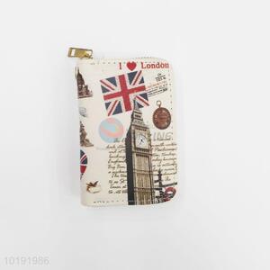 Popular printed short pvc lady wallet