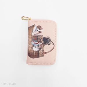 Credit card zipper pvc wallet for women