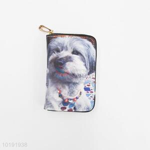 Lovely dog printed women purse zipper wallets from yiwu