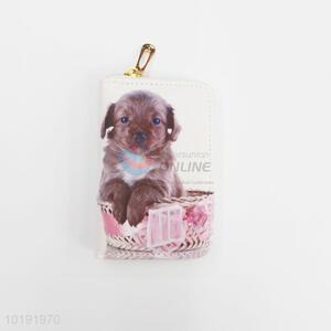 Fashion dog print clutch bags zipper wallets