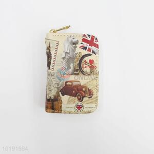 Fashion london design travel zipper wallet