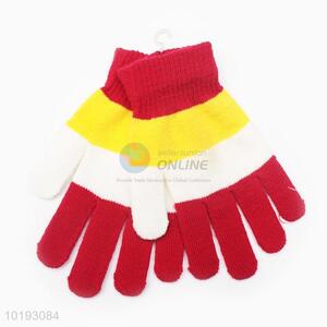 Three-color Acrylic Fiber Gloves