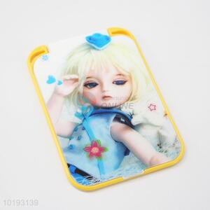 Lovely Doll Patern Foldable Plastic Mirror