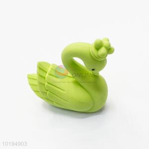 Best fashion low price green swan shape erasers