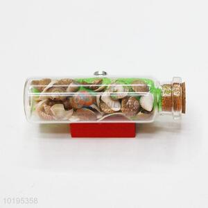 Green drift bottle/shell wish bottle  fridge magnet