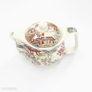 Yiwu factory printed antique ceramic teapots
