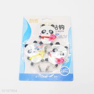 Cute Panda Shaped Adhesive Plastic Hook for Sale
