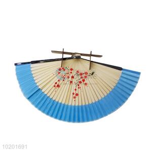 Best low price simple blue hand fan