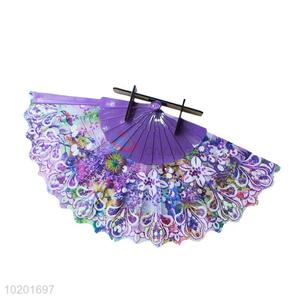 Best fashion low price purple hand fan