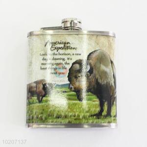 Animal Pattern Stainless Steel Hip Flask Flagon