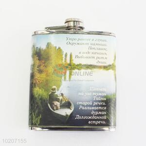 Fashion Printed Stainless Steel Copper Hip Flask