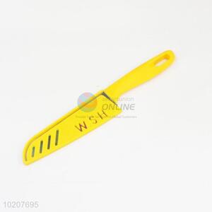 Household yellow stainless steel fruit knife