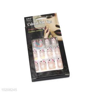 Best Sale 12Pieces Artificial Painted Design Nail Tips
