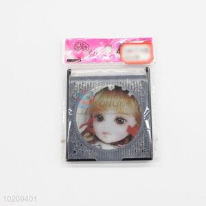 Fashion Design Pretty Girl Pattern Mirror With Comb