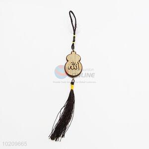 Fashion accessories calabash shaped wooden car pendant
