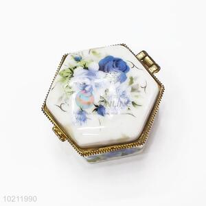China Factory Ceramic Jewelry Box Porcelain Jewel Case