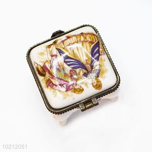 High Quality Ceramic Jewelry Box with Feet