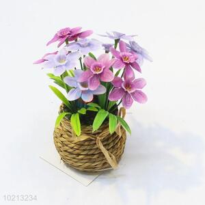 Popular wholesale cheap 3pcs simulation flower bonsai