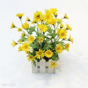 Fashion style low price 4pcs simulation chrysanthemum bonsai