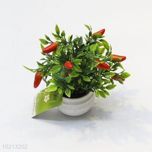 High sale best 3pcs red&yellow simulation flower bonsai