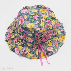 Useful Simple Best Colorful Flower Pattern Sun Hat for Children