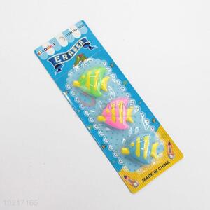 3D shaped tropical fishrubber eraser