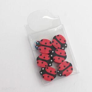 Cartoon Eraser Ladybird Shaped Erasers