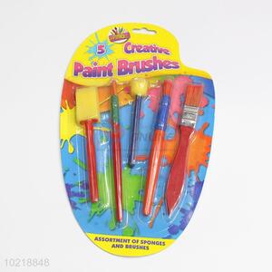 Kids Creative 5 Different Types Paint Brushes