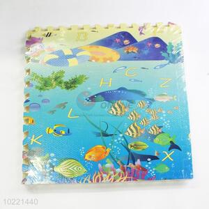 Promotional fish interlocking flooring educational puzzle mats