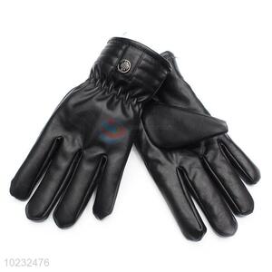 Low price top quality black men glove