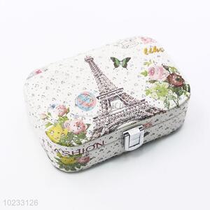 Latest Design Eiffel Tower Printed  Jewelry Storage Box