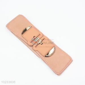 Pink Color Women Fashion Elastic Woven Belt