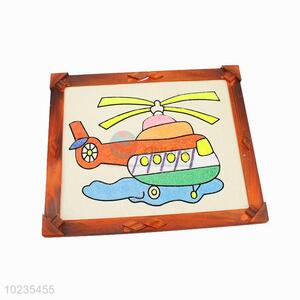 New product cheap best wooden-frame creative mud painting