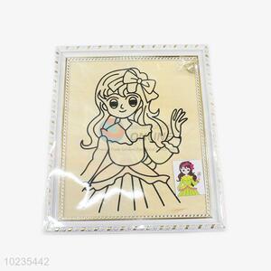 Newly low price beautiful girl mud painting