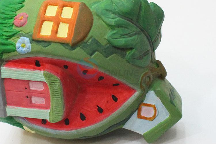 Fashion cheap cartoon watermelon house shape money box