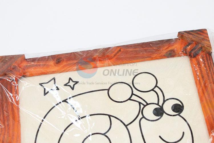 Low price cute best daily use fashion style wooden-frame mud painting