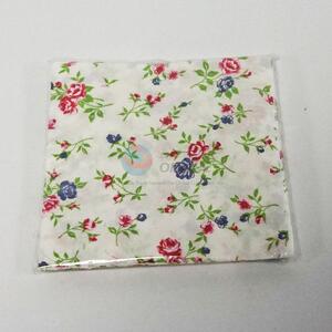 Best Price Color Printing Flower Pattern Napkin