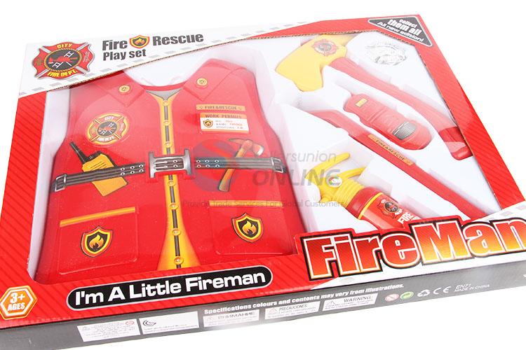 Factory High Quality 6pcs Fireman Clothing Toys for Sale