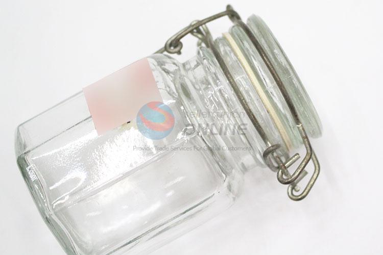 Kitchenware Wholesale Sealing Glass Storage Jar with Clips