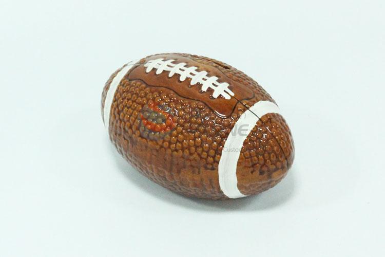 Football ceramic piggy bank