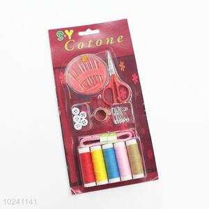 Wholesale low price sewing threads/scissor/buttons/needles/pins/tape measure/thimble set