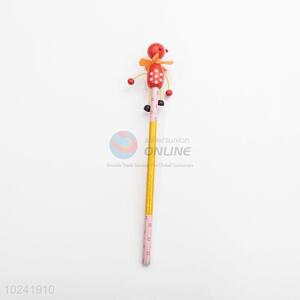 Eco-friendly Wood Stationery Pencil with Cartoon Toy Head