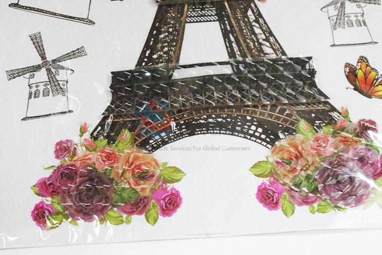 High quality cheap Eiffel Tower room decal/wall sticker